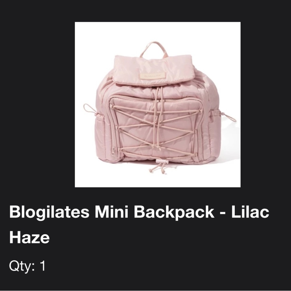 The Blogilates Mini Backpack - lilac haze